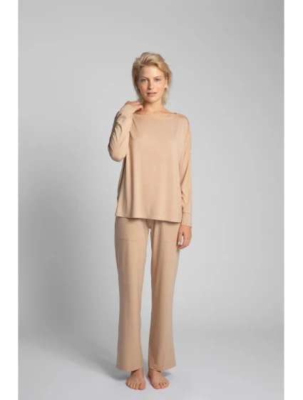 Viskózový vrchný diel setu LA029 cappuccino - Lalupa