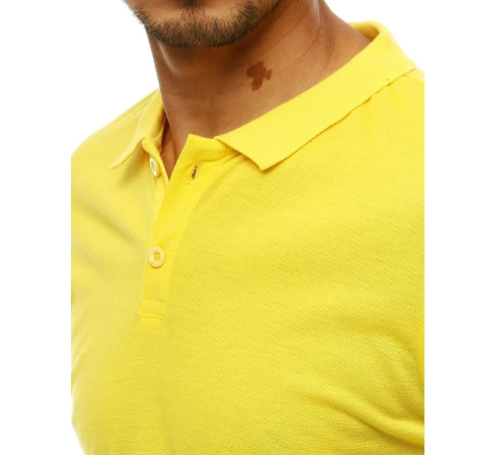 Pánské žluté polo tričko Dstreet model 21962550 - FashionStreet Pánské žluté polo tričko Dstreet model 21962550 - FashionStreet