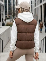 kamizelka damska bez brązowa model 22324219 - FashionStreet