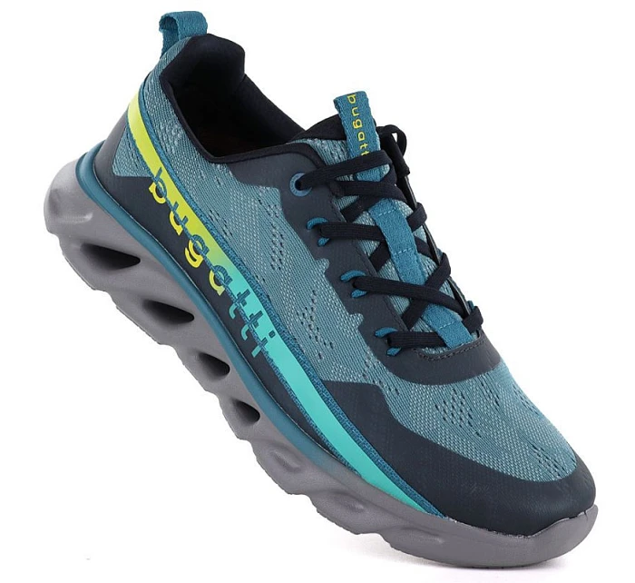 Pánské modré sportovní polobotky model 22115995 - Bugatti