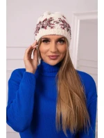 Dámska čiapka Florence K350 ecru+bordeaux Dámska čiapka Florence K350 ecru+bordeaux