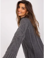 Sukienka BA SK ciemny szary model 19001845 - FPrice Sukienka BA SK ciemny szary model 19001845 - FPrice