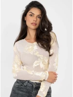 Bluzka IT BZ model 21895855 jasny beżowy - FPrice Bluzka IT BZ model 21895855 jasny beżowy - FPrice