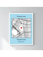 Personalizovaný magický fotorámik – 30x40 – mapa Personalizovaný magický fotorámik – 30x40 – mapa