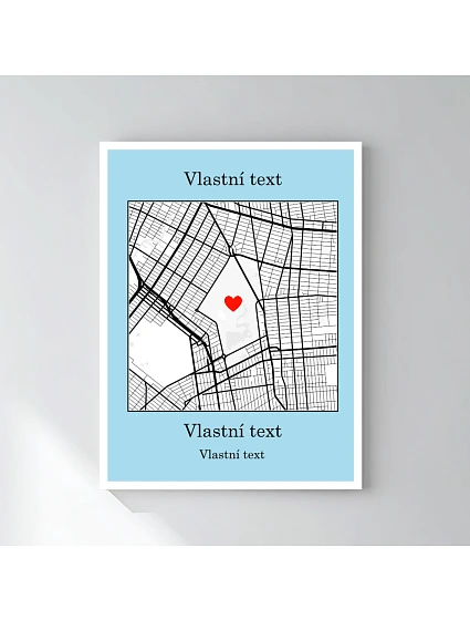 Personalizovaný magický fotorámik – 30x40 – mapa Personalizovaný magický fotorámik – 30x40 – mapa