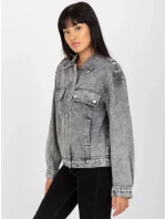 Dámska džínsová bunda EM KR H1830.88 Šedé džínsy - Cimini