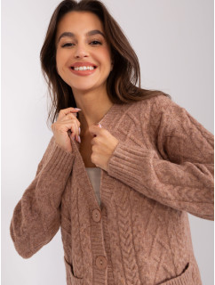 Svetlohnedý pletený sveter