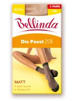 Dámske hodvábne ponožky DIE PASST 20 DEN SOCKS 2 PACK - BELLINDA Dámske hodvábne ponožky DIE PASST 20 DEN SOCKS 2 PACK - BELLINDA