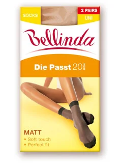 Dámske hodvábne ponožky DIE PASST 20 DEN SOCKS 2 PACK - BELLINDA