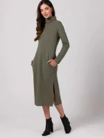 Dámske šaty B274 Khaki - BeWear