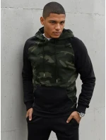 Pánská zelená mikina model 21966943 - Dstreet