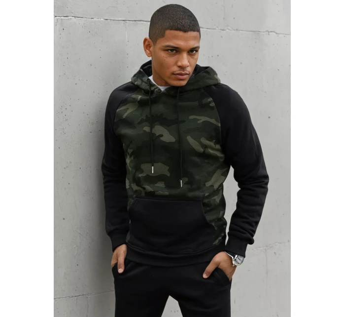 Pánská zelená mikina model 21966943 - Dstreet