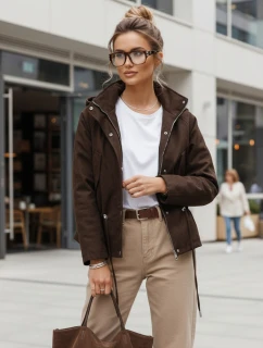 Dámska čokoládová semišová bunda hit sezóny FashionStreet TY5576