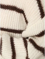 Sweter damski oversize w ecru model 22404927 - FashionStreet Sweter damski oversize w ecru model 22404927 - FashionStreet