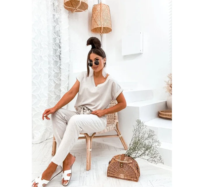 Béžová dámska súprava s bielizňou (751)