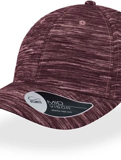 Atlantis Headwear Mash-up 6-panelová melírovaná čiapka 33.4000 burgundská melírovaná