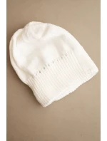 Dámská zimní čepice s vlnou a  bílá model 21783017 - K-Fashion