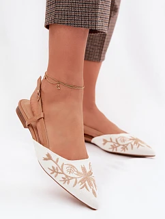 Dámské sandály s výšivkou na ploché Camel model 22039780 - Boto