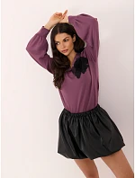 Bluzka LK BZ model 22401034 fioletowy - FPrice Bluzka LK BZ model 22401034 fioletowy - FPrice