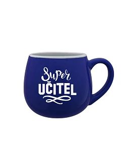 SUPER UČITEĽ - modrý keramický hrnček 300 ml