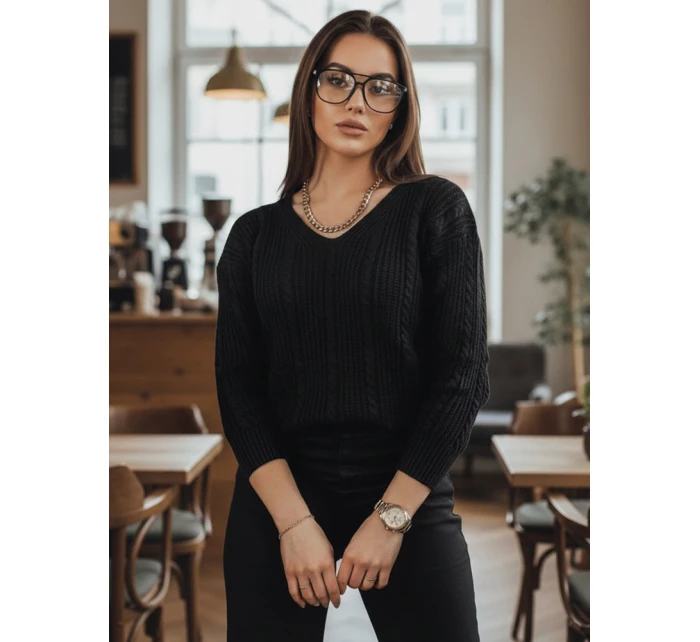 dámský svetr černý Dstreet model 21967082 - FashionStreet dámský svetr černý Dstreet model 21967082 - FashionStreet