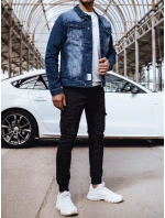 Pánská džínová bunda tmavě modrá model 21977398 - Dstreet