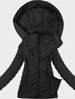 Dámska prešívaná bunda s kapucňou J Style čierna (16M9238-392)