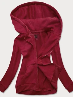 Dámska športová mikina vo vínovej farbe (W03-21)