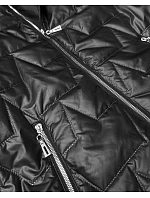 kurtka z kapturem plus size Goodlookin czarna model 22015631 - S'WEST kurtka z kapturem plus size Goodlookin czarna model 22015631 - S'WEST