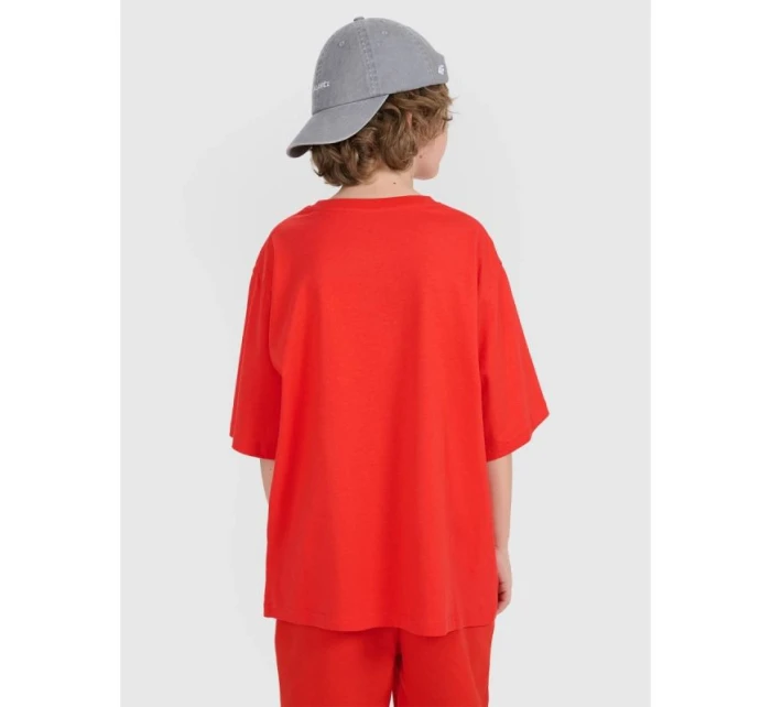 Detské tričko oversize s potlačou 4F 4FJRSS25TTSHU3296-62S Detské tričko oversize s potlačou 4F 4FJRSS25TTSHU3296-62S