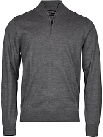 TJ Pánský svetr s 1/4 zipem 18. grey melange model 22430773 - Tee Jays TJ Pánský svetr s 1/4 zipem 18. grey melange model 22430773 - Tee Jays
