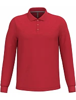 K 243 Pánské piqué polo s dlouhým rukávem model 22506984 red - Kariban K 243 Pánské piqué polo s dlouhým rukávem model 22506984 red - Kariban