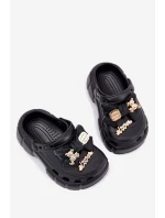 Klapki Dziecięce Dziewczęce Piankowe Z Kokardką I Ozdobami Czarne Selvana Klapki Dziecięce Dziewczęce Piankowe Z Kokardką I Ozdobami Czarne Selvana