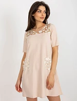 LK SK 506735 šaty.82 béžová