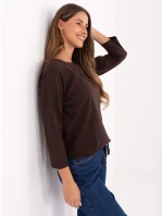 Bluzka RV BZ model 21717634 ciemny brązowy - FPrice Bluzka RV BZ model 21717634 ciemny brązowy - FPrice
