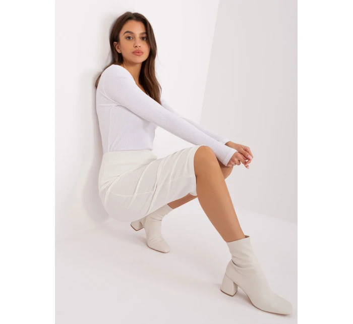 Spódnica RV SD model 18969897 ecru - FPrice Spódnica RV SD model 18969897 ecru - FPrice