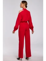 M528 Kombinéza s biskupskými rukávmi - červená