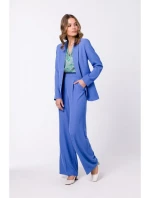 model 18360112 Halenka bez rukávů modrá - STYLOVE model 18360112 Halenka bez rukávů modrá - STYLOVE