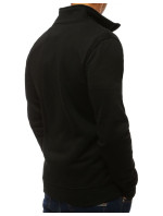 Čierna pánska mikina na zips bez kapucne BX4110