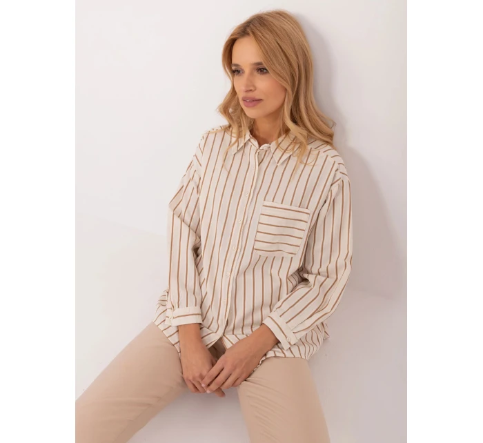 Košeľa BP KS 1148.12 béžová - FPrice Košeľa BP KS 1148.12 béžová - FPrice