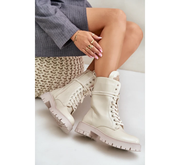 Šnurovací vyšší model 218519 Krok v štýle Šnurovací vyšší model 218519 Krok v štýle