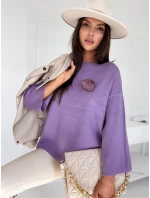 GAIA dámsky oversize sveter fialový FashionStreet MY2010