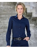 JN Popelínová halenka slim fit s dlouhým rukávem 02. black model 22445760 - Daiber JN Popelínová halenka slim fit s dlouhým rukávem 02. black model 22445760 - Daiber