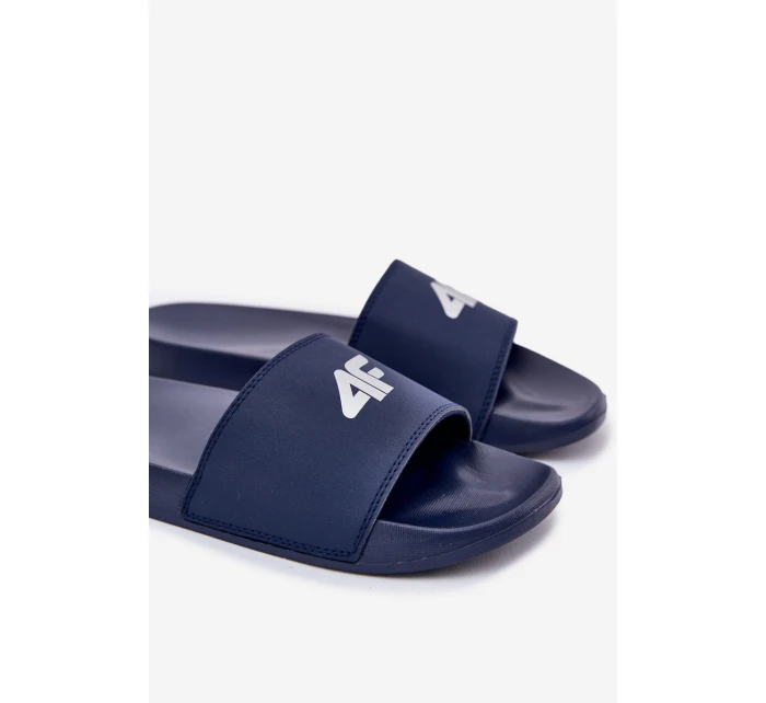 Klapki Męskie 4F 4FRMM00FSLIM011-30S Granatowe