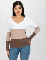 Blúzka RV BZ 8429.18P bielo-hnedá