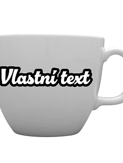 Personalizovaný keramický hrnček MEGA XXL s objemom 1 000 ml s vlastným textom a obrysom