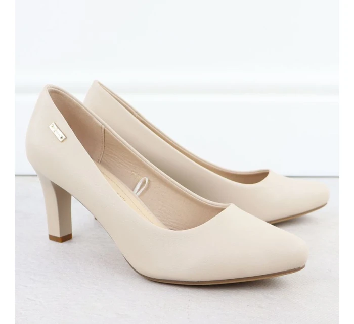 Dámské lodičky na podpatku s pásky Sergio model 21906139 - LEONE