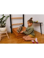 SKLADACÍ GYMNASTICKÝ MATRAC HNEDÝ 180CM LAVIČKA