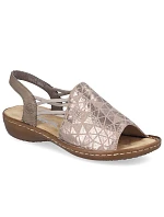 Dámské pohodlné béžové nazouvací sandály model 22116546 - Rieker