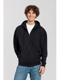 Iconic Premium Hooded Sweat Jacket Mikina s kapucí z těžké bavlny model 22459386 black - Fruit of the Loom